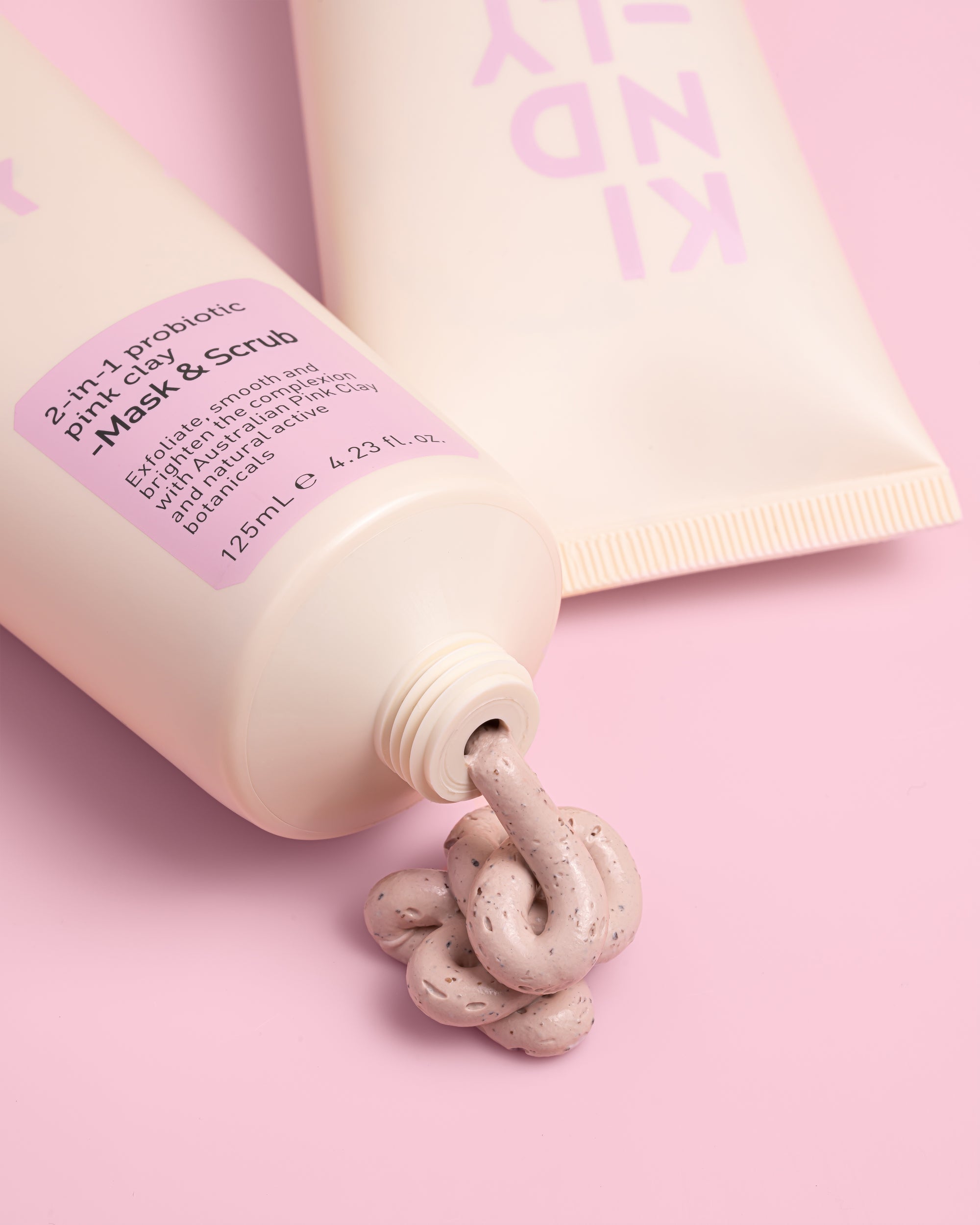 2-in-1 Probiotic Pink Clay Mask & Scrub