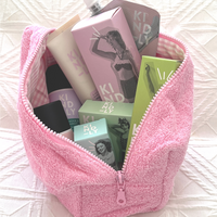 Pink Organic Terry Beauty Bag