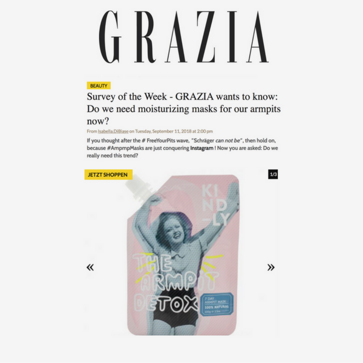 The Armpit Detox in Grazia Magazine Germany