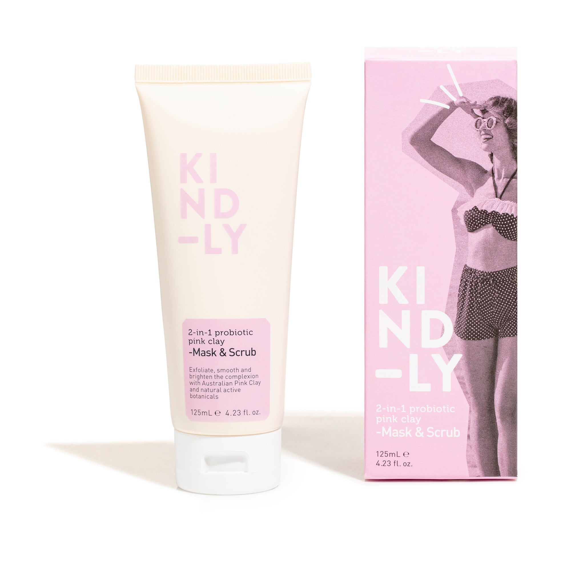 Mask &amp; Serum Bundle - Pink Clay Mask/Scrub, Hydrating Serum