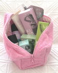 Pink Organic Terry Beauty Bag